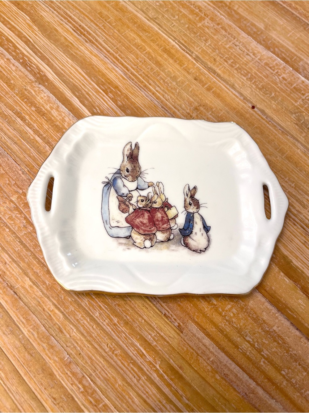 Vintage Peter Rabbit World of Beatrix Potter Ceramic Bunny Tray